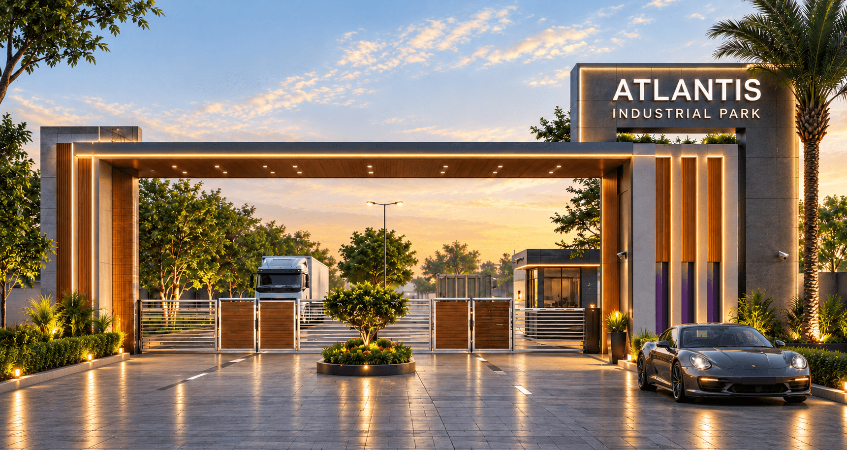 Atlantis Industrial Park — Industrial Plots · Small to Large