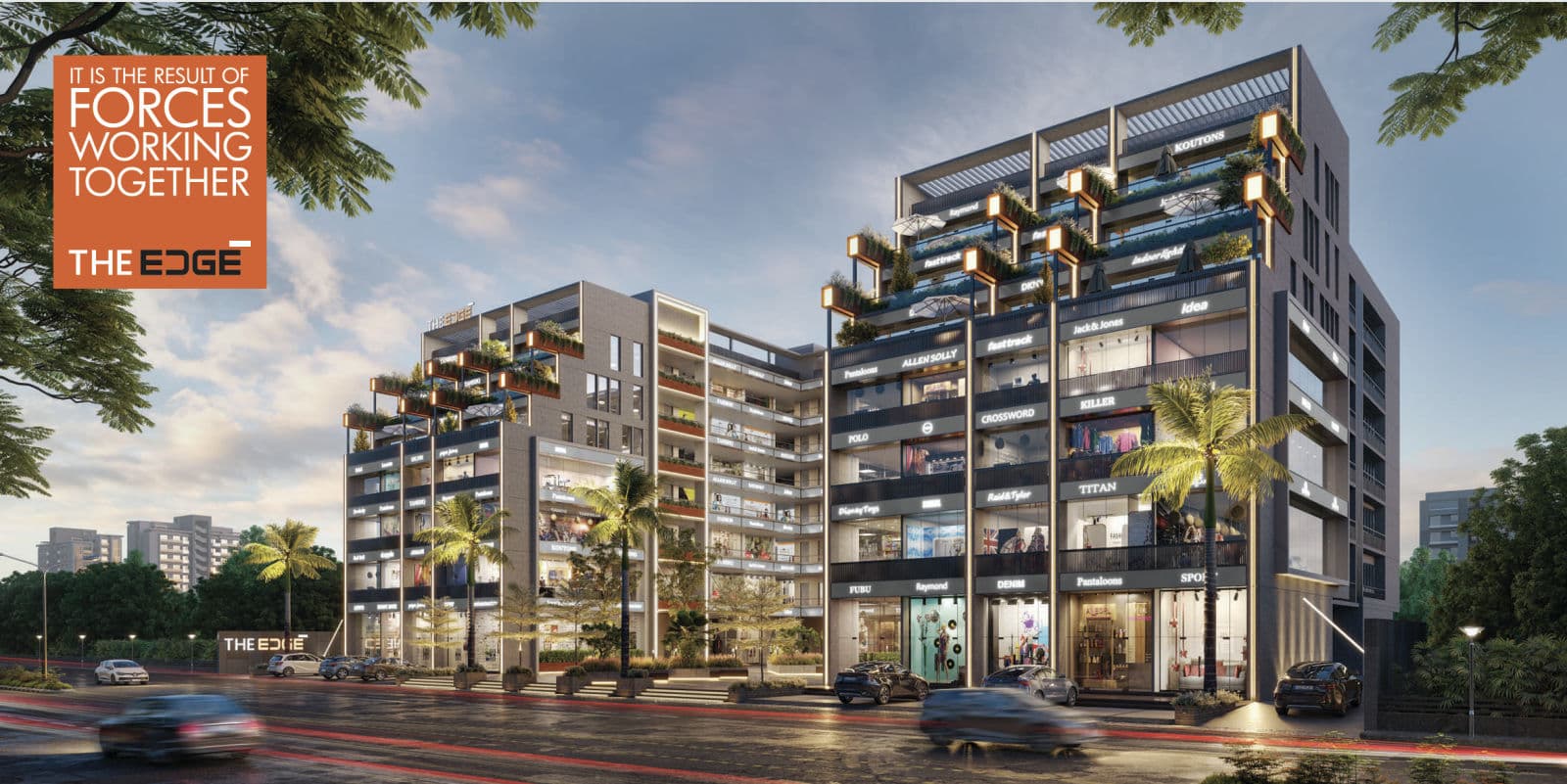 The Edge — Retail & Office Environs · G+6